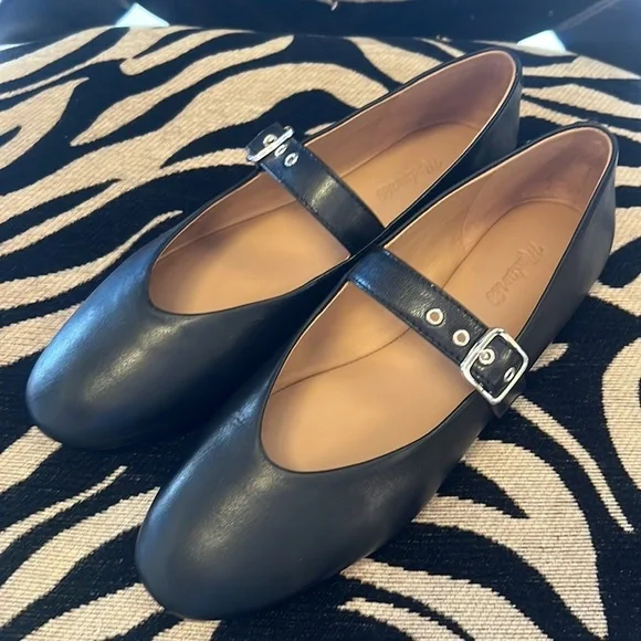 - Madewell The Remy Mary Jane Flat NP285 black - Picture 4 of 5
